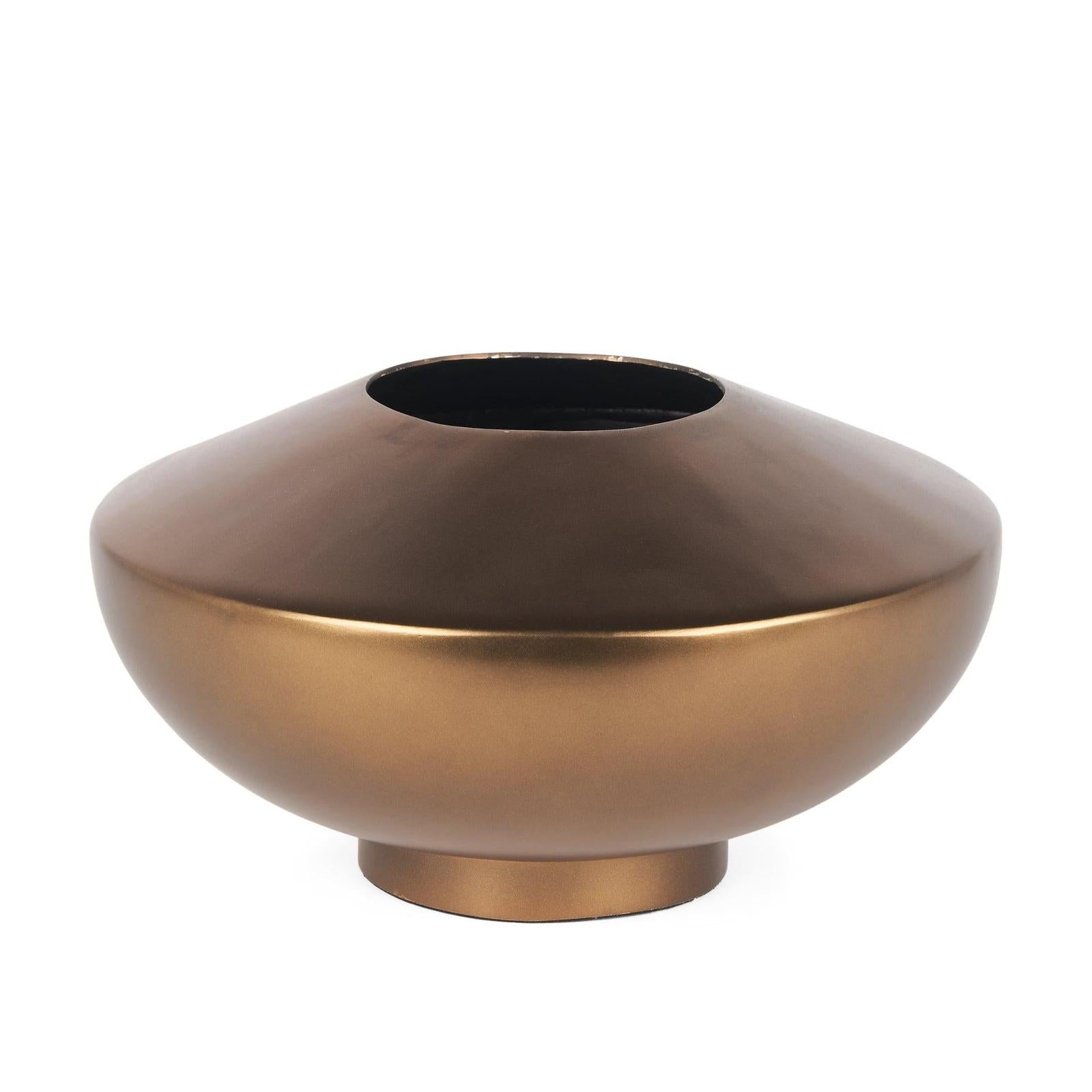 Mercana Quiana Gold Metal Vase
