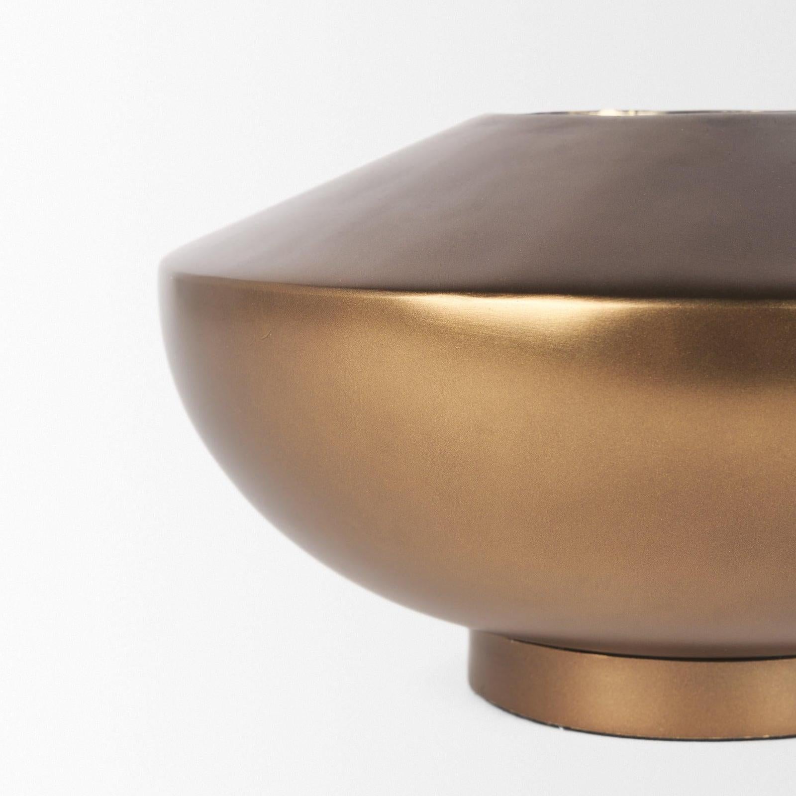 Mercana Quiana Gold Metal Vase