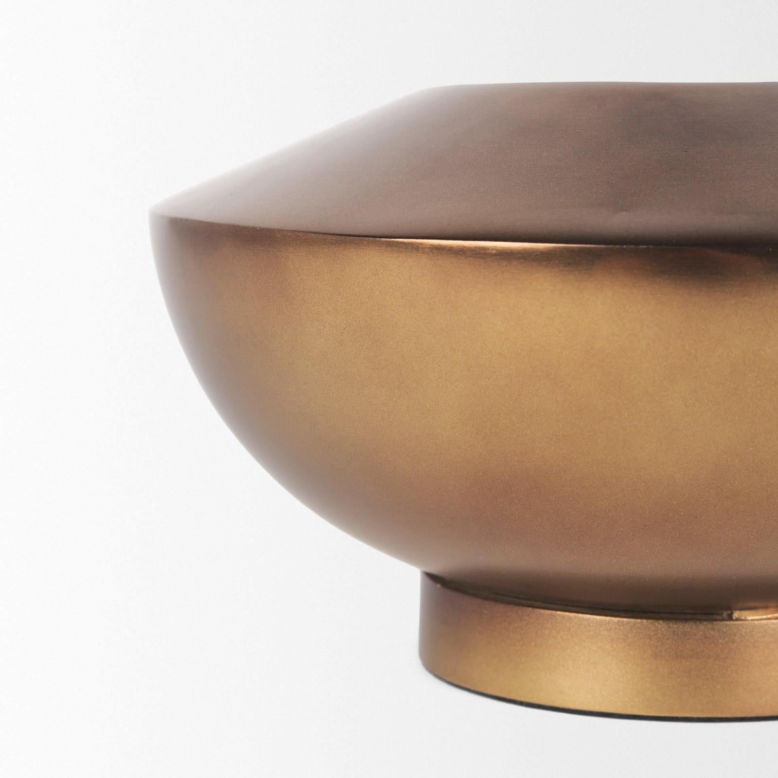 Mercana Quiana Gold Metal Vase