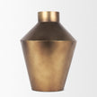 Mercana Perrin Brushed Gold Metal Decorative Vase