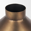 Mercana Perrin Brushed Gold Metal Decorative Vase