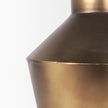 Mercana Perrin Brushed Gold Metal Decorative Vase