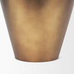 Mercana Perrin Brushed Gold Metal Decorative Vase