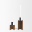 Mercana Pia Metal Taper Candleholder - Set of 2