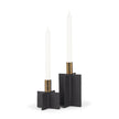 Mercana Pia Metal Taper Candleholder - Set of 2
