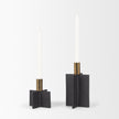 Mercana Pia Metal Taper Candleholder - Set of 2