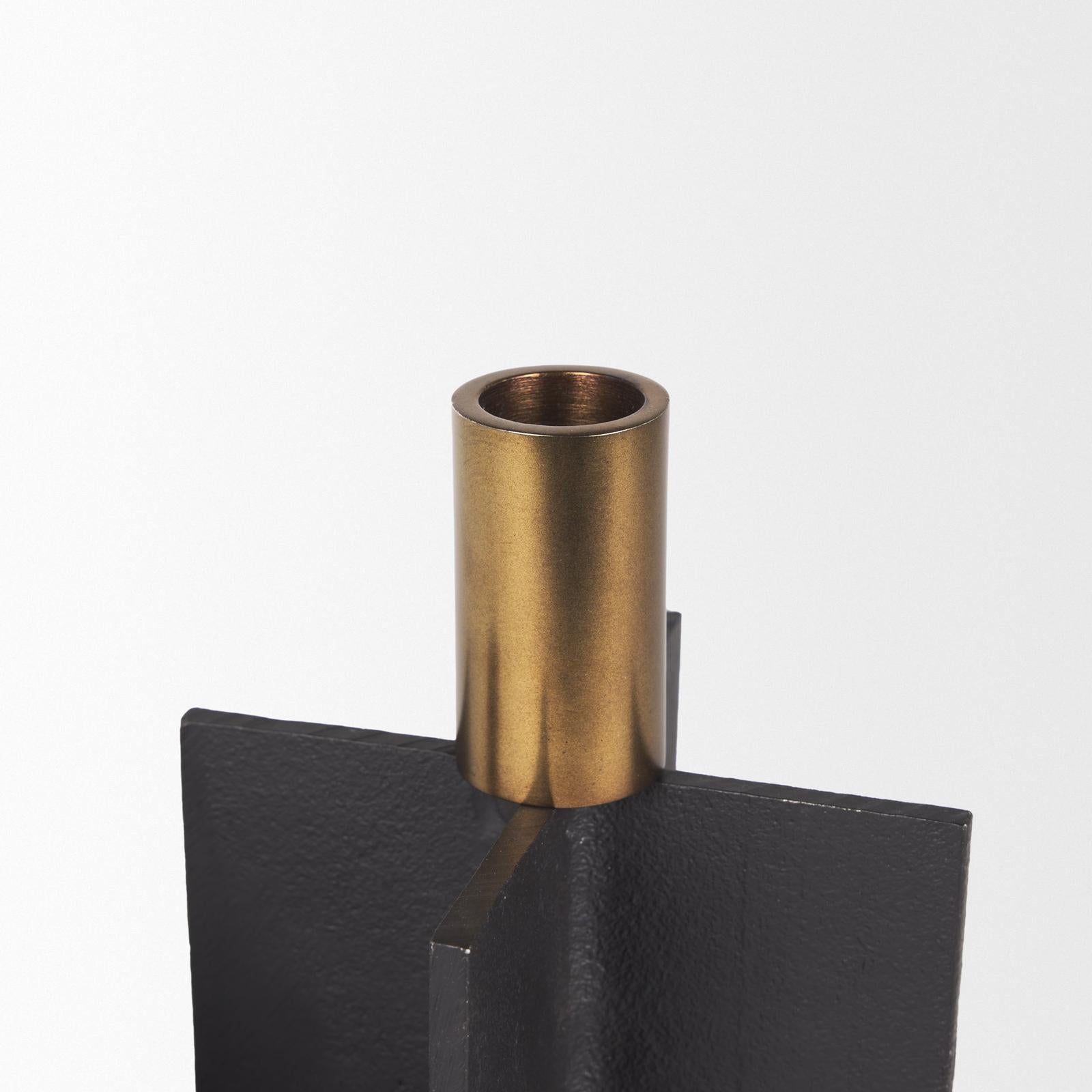 Mercana Pia Metal Taper Candleholder - Set of 2