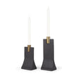 Mercana Polli Metal Taper Candleholders - Set of 2