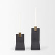Mercana Polli Metal Taper Candleholders - Set of 2