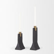 Mercana Polli Metal Taper Candleholders - Set of 2