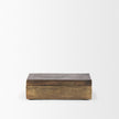 Mercana Porschia Antiqued Gold Metal Decorative Box