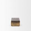 Mercana Porschia Antiqued Gold Metal Decorative Box