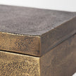 Mercana Porschia Antiqued Gold Metal Decorative Box