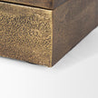 Mercana Porschia Antiqued Gold Metal Decorative Box
