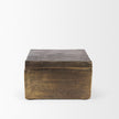 Mercana Porschia Antiqued Gold Metal Decorative Box
