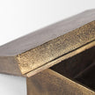 Mercana Porschia Antiqued Gold Metal Decorative Box