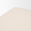Mercana Shae Brown Wood w/ Oatmeal Fabric Ottoman