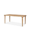 Mercana Suvan Light Brown Rectangular Oak Wood Dining Table