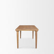 Mercana Suvan Light Brown Rectangular Oak Wood Dining Table
