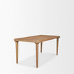 Mercana Suvan Light Brown Rectangular Oak Wood Dining Table