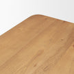 Mercana Suvan Light Brown Rectangular Oak Wood Dining Table