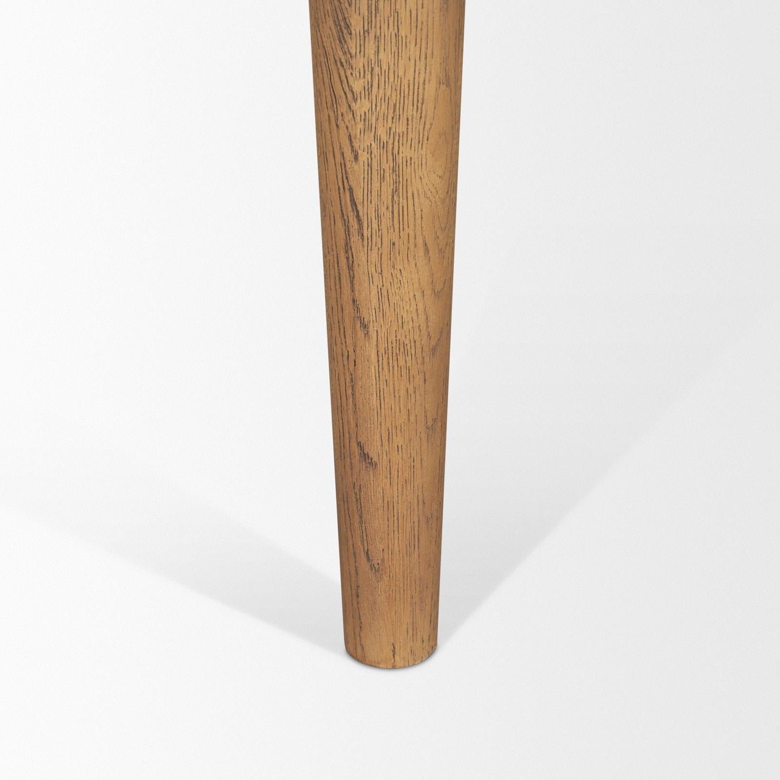 Mercana Suvan Light Brown Rectangular Oak Wood Dining Table