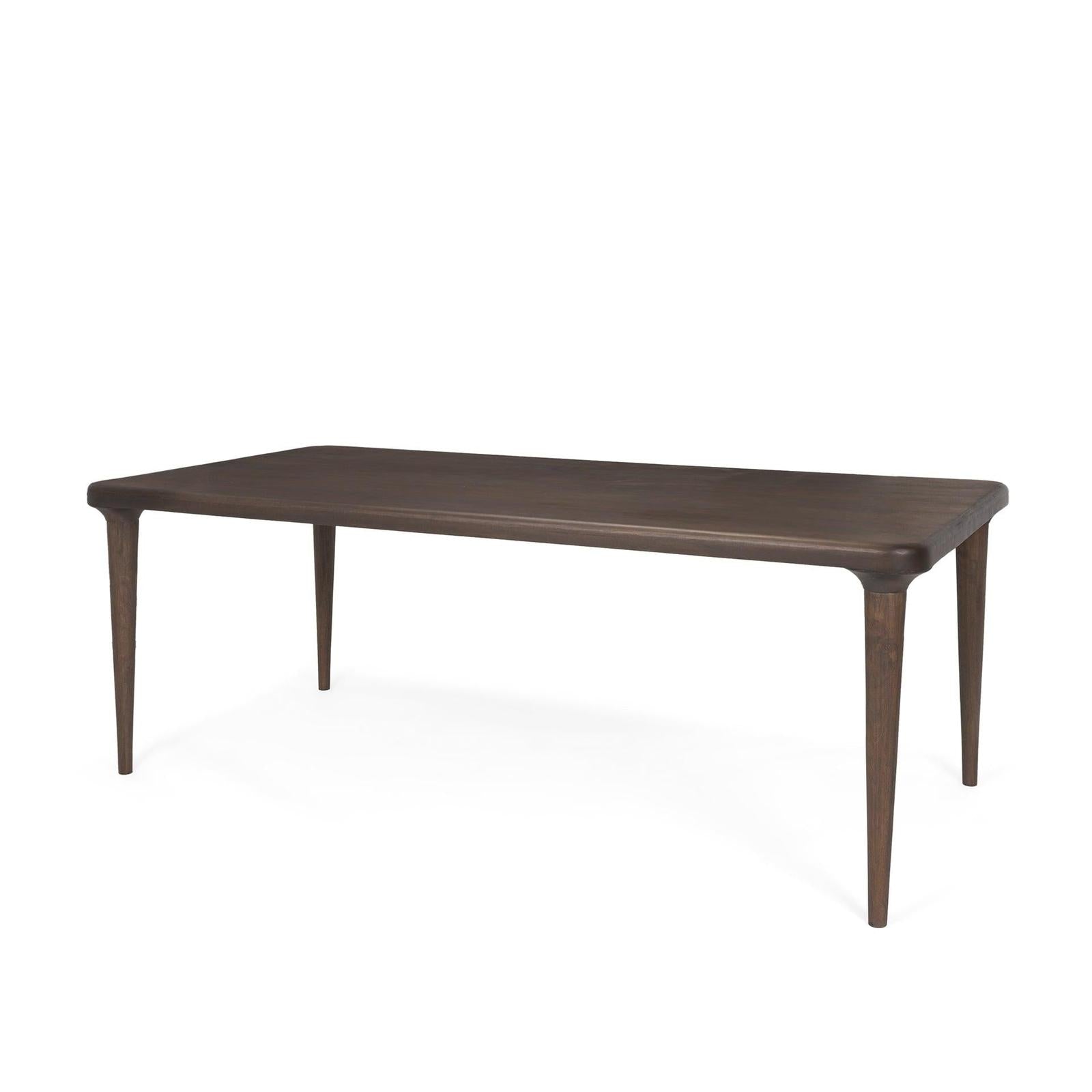 Mercana Suvan Medium-Dark Brown Rectangular Wood Dining Table