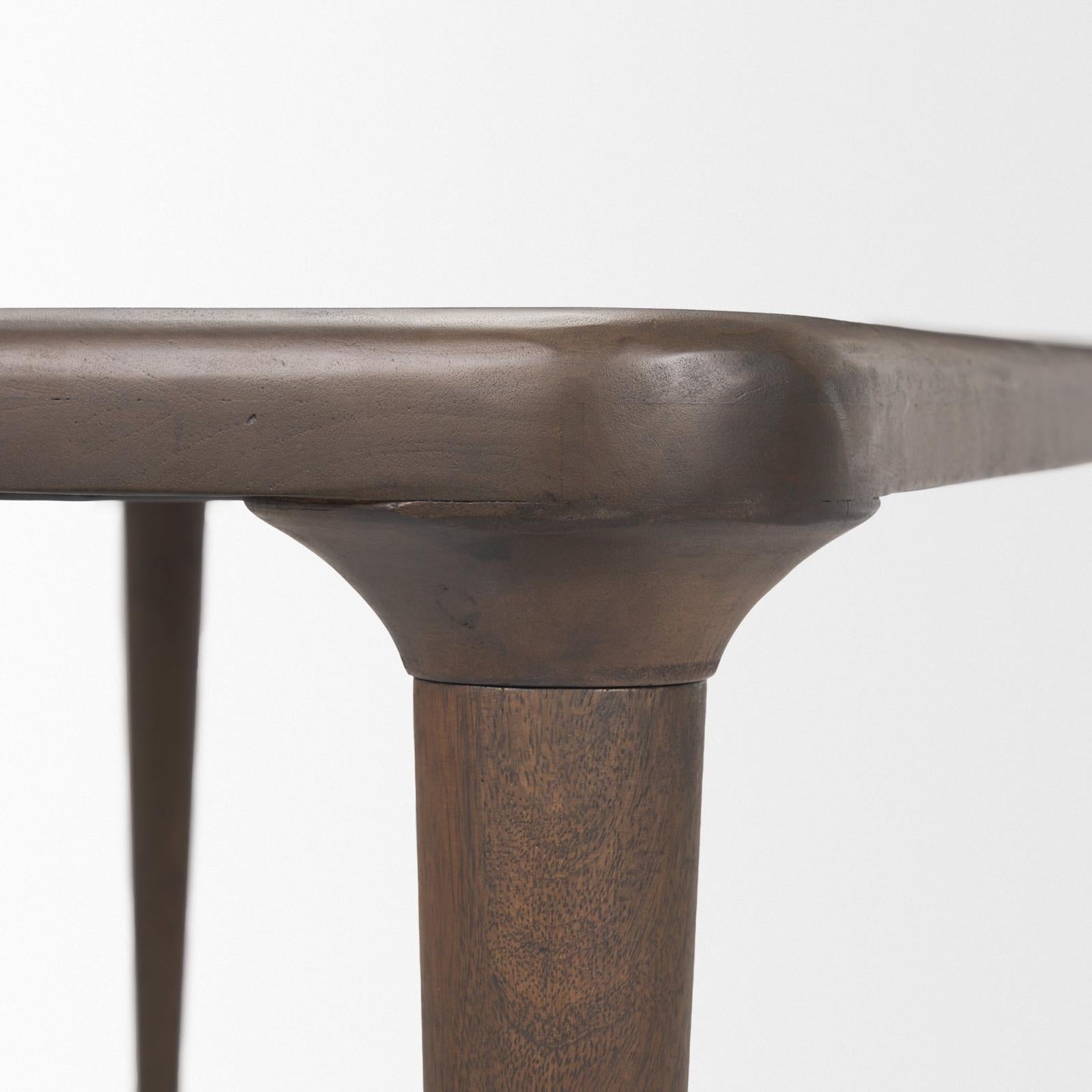 Mercana Suvan Medium-Dark Brown Rectangular Wood Dining Table