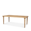 Mercana Suvan Light Brown Rectangular Oak Wood Dining Table
