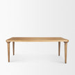 Mercana Suvan Light Brown Rectangular Oak Wood Dining Table