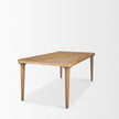 Mercana Suvan Light Brown Rectangular Oak Wood Dining Table
