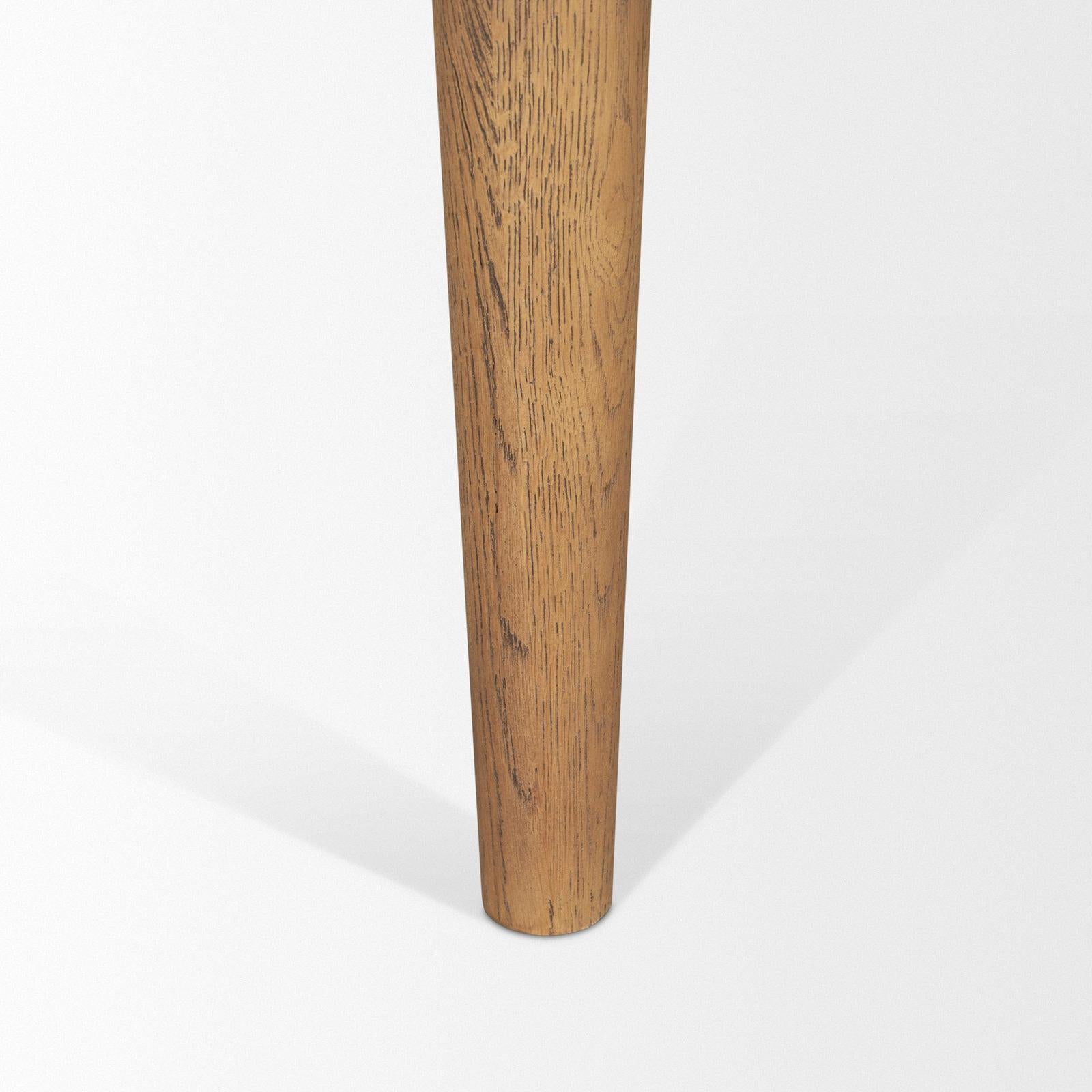 Mercana Suvan Light Brown Rectangular Oak Wood Dining Table