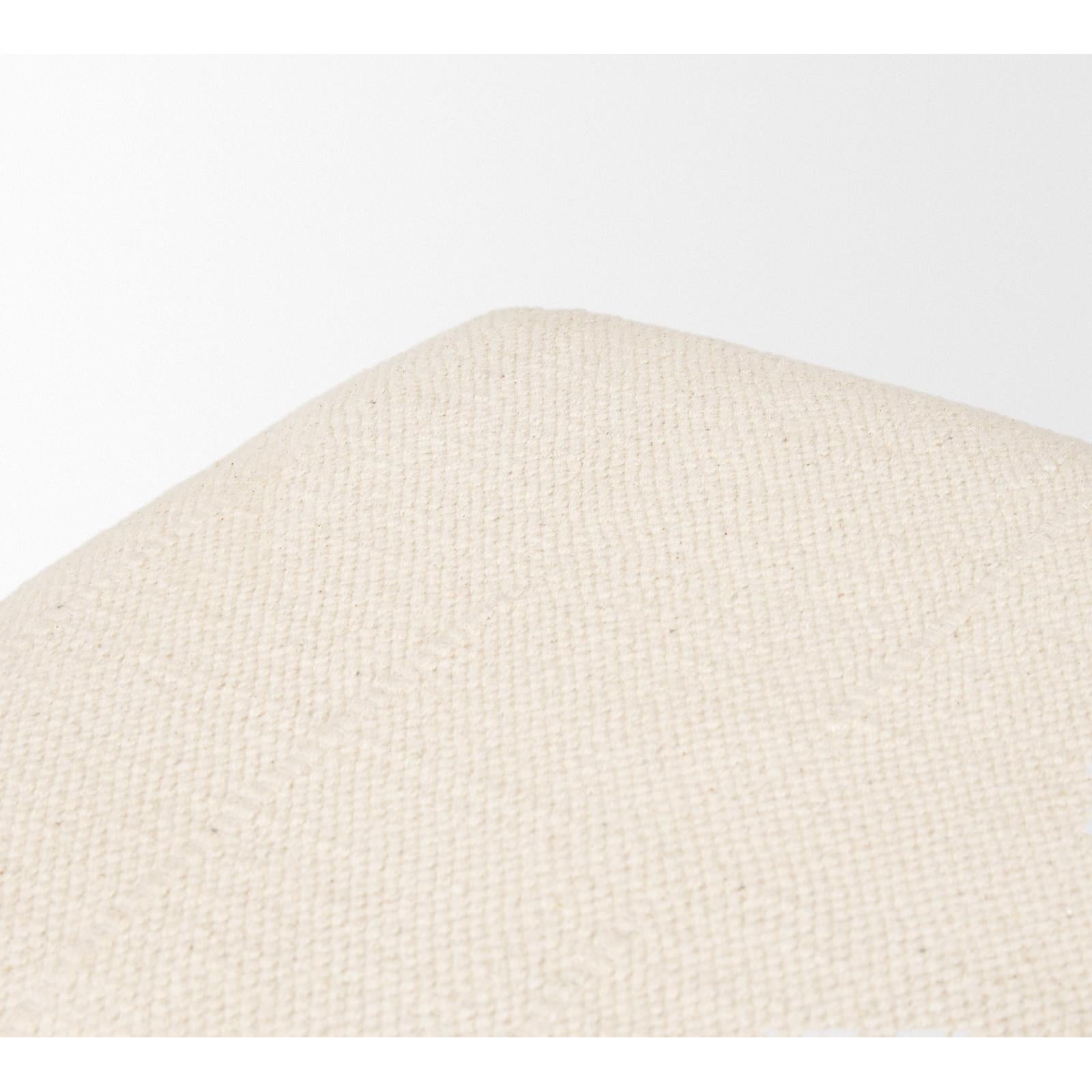 Mercana Shae Brown Wood w/ Oatmeal Fabric Bench