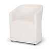 Mercana Sondra Oatmeal Performance Fabric Upholstered Club Dining Chair