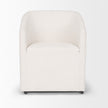 Mercana Sondra Oatmeal Performance Fabric Upholstered Club Dining Chair
