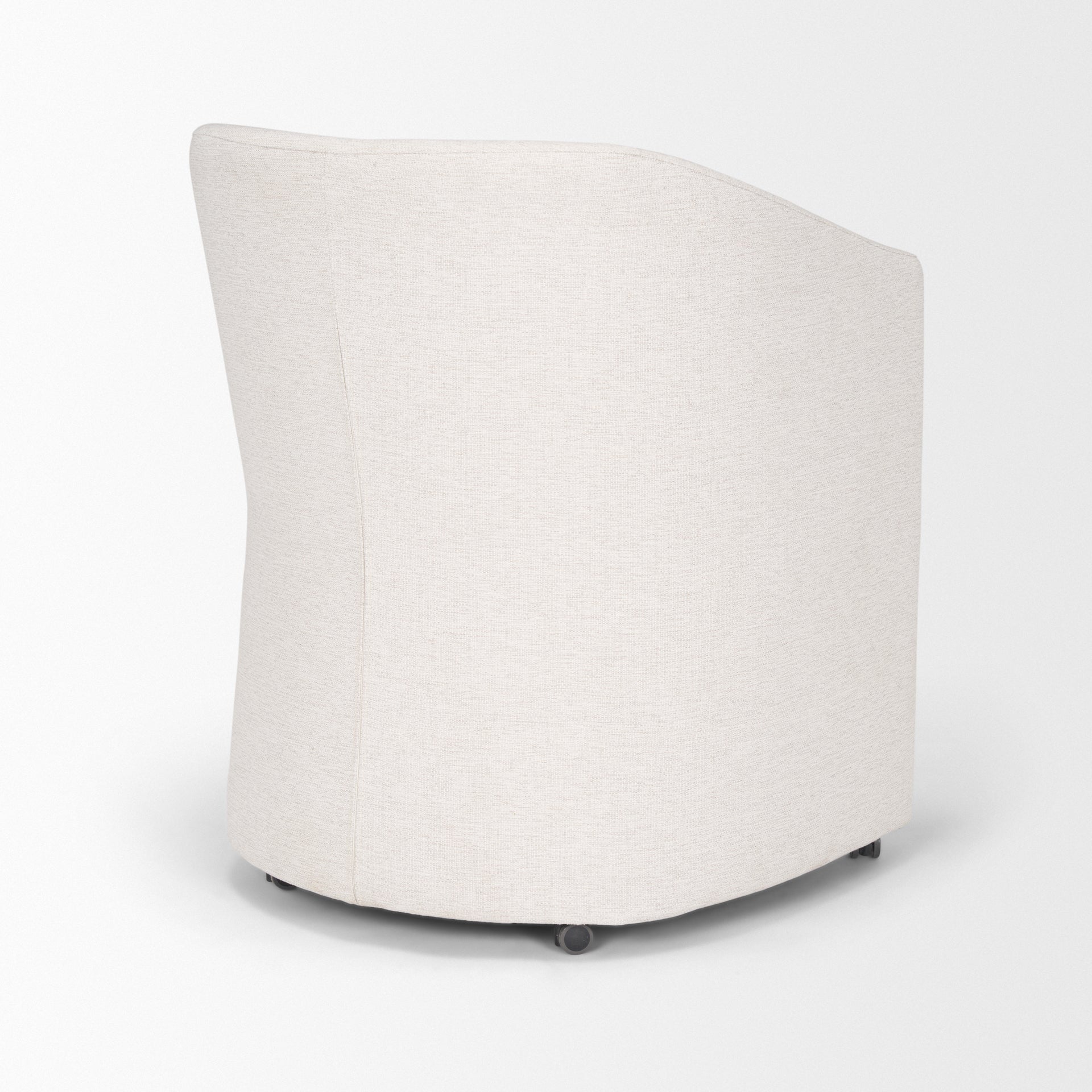 Mercana Sondra Oatmeal Performance Fabric Upholstered Club Dining Chair