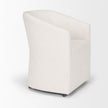 Mercana Sondra Oatmeal Performance Fabric Upholstered Club Dining Chair