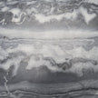 Mercana Taite Solid Dark Gray Marble Pedestal Accent Table