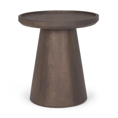 Mercana Takoda Wood Tapered Drum Accent Table