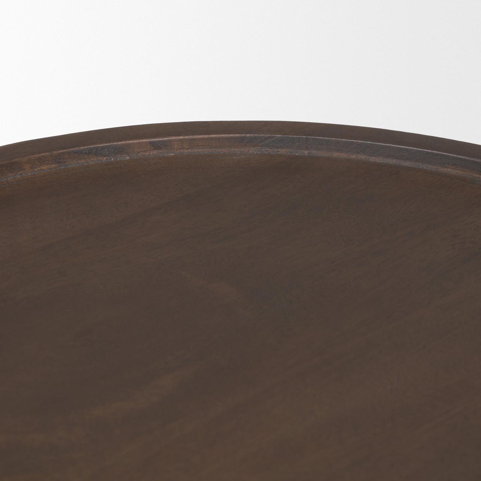 Mercana Takoda Wood Tapered Drum Accent Table