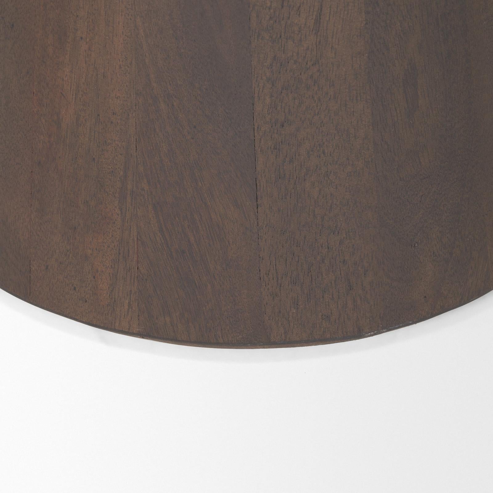 Mercana Takoda Wood Tapered Drum Accent Table