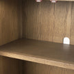 Mercana Sina Brown Oak Wood w/ Natural Rattan 4 Door Sideboard Clearance