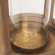 Mercana Andy Small Natural Wood Cylindrical Lantern Clearance