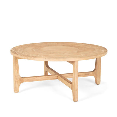 Mercana Taylin Light Brown Wood Round Coffee Table Clearance