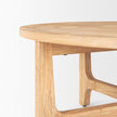 Mercana Taylin Light Brown Wood Round Coffee Table Clearance