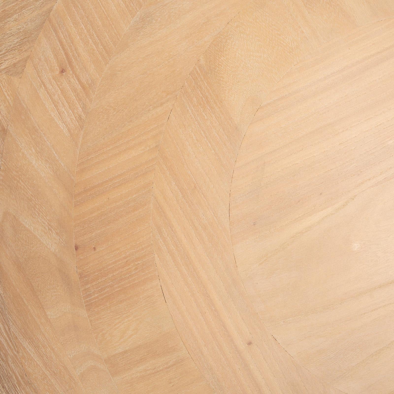 Mercana Taylin Light Brown Wood Round Coffee Table Clearance
