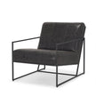 Mercana Stratton Gunmetal Upholstered Accent Chair Clearance