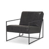 Mercana Stratton Gunmetal Upholstered Accent Chair Clearance
