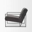 Mercana Stratton Gunmetal Upholstered Accent Chair Clearance