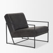 Mercana Stratton Gunmetal Upholstered Accent Chair Clearance